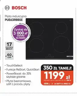 Max Elektro Płyta indukcyjna BOSCH PUE63RBB5E oferta