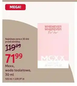 Rossmann Woda toaletowa Mexx Whenever Wherever For her oferta
