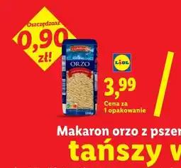 Lidl Makaron orzo z pszenicy durum oferta