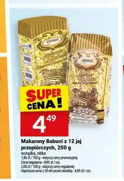 Twój Market Makarony Babuni z 12 jaj przepiórczych nitka oferta