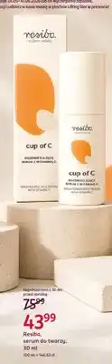 Rossmann Serum do twarzy z witaminą C rozświetlające Resibo cup of C oferta