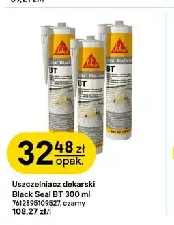 Castorama Uszczelniacz dekarski Sika Black Seal BT 300ml czarny oferta