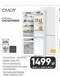 Max Elektro Lodówka CANDY CNCQ2T518EW oferta