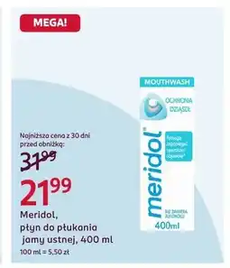 Rossmann Płyn do płukania jamy ustnej Meridol Ochrona Dziąseł oferta