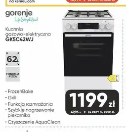 Max Elektro Kuchnia gazowo-elektryczna gorenje GK5C42WJ oferta