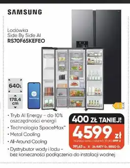 Max Elektro Lodówka Side By Side AI SAMSUNG RS70F65KEFEO oferta