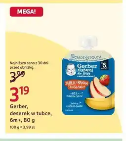 Rossmann Deserek w tubce Jabłko Banan Truskawka Gerber 6m+ oferta