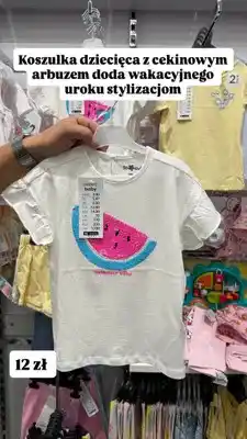 Pepco Koszulka dziecięca z cekinowym arbuzem So cute oferta