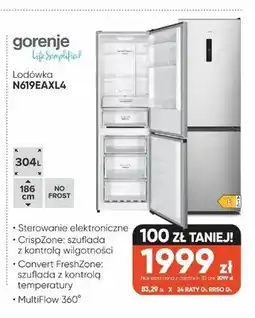 Max Elektro Lodówka Gorenje N619EAXL4 oferta