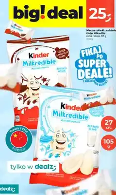 Dealz Mleczne cukierki z nadzieniem Kinder Milkredible Milk Flavour oferta