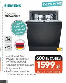 Max Elektro Zmywarka SIEMENS SN616x00KF oferta