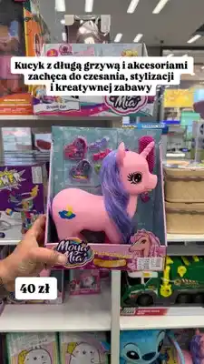 Pepco Kucyk z długą grzywą i akcesoriami Moya Mia Pretty Unicorn Set oferta