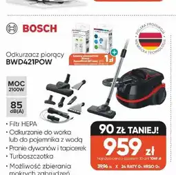 Max Elektro Odkurzacz piorący BOSCH BWD421POW oferta