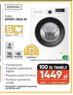 Max Elektro Pralka KERNAU KFWM I 9604W oferta