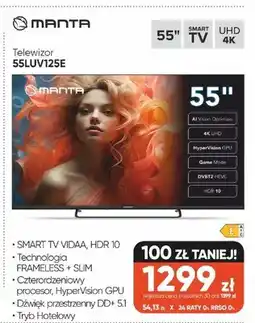 Max Elektro Telewizor MANTA 55LUV125E 55 oferta