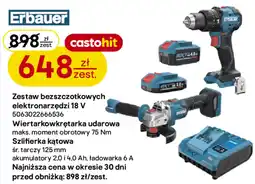 Castorama Zestaw elektronarzędzi Erbauer oferta