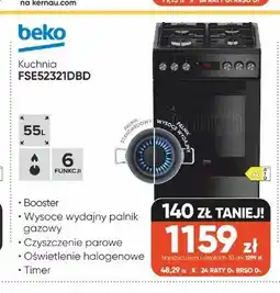 Max Elektro Kuchnia beko FSE52321DBD oferta