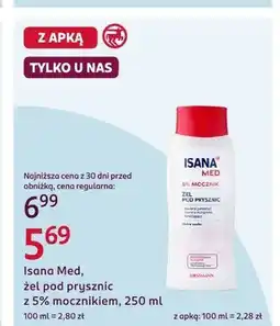 Rossmann Żel pod prysznic z 5% mocznikiem Isana Med oferta
