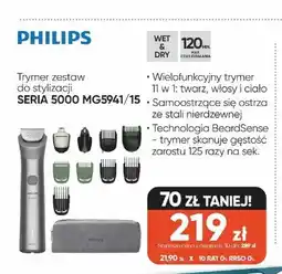 Max Elektro Trymer zestaw do stylizacji PHILIPS SERIA 5000 MG5941/15 oferta