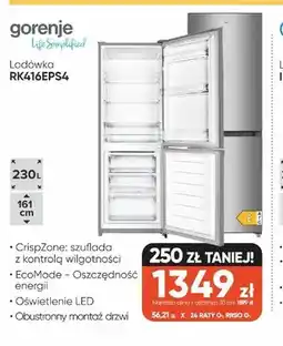 Max Elektro Lodówka gorenje RK416EPS4 oferta