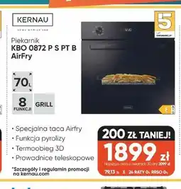 Max Elektro Piekarnik KERNAU KBO 0872 P S PT B AirFry oferta