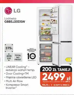 Max Elektro Lodówka LG GBBSJ20DSW oferta