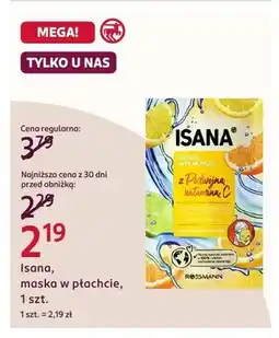Rossmann Maska w płachcie Isana z podwójną witaminą C oferta