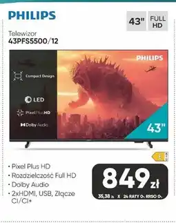 Max Elektro Telewizor PHILIPS 43PFS5500/12 43 oferta