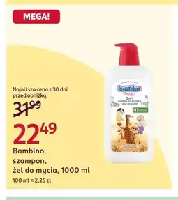 Rossmann Szampon, żel do mycia 3w1 Bambino oferta