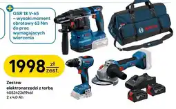 Castorama Zestaw elektronarzędzi z torbą BOSCH 2x4,0Ah oferta