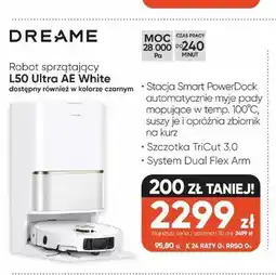 Max Elektro Robot sprzątający DREAME L50 Ultra AE White oferta