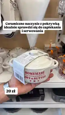 Pepco Ceramiczne naczynie z pokrywką Pepco Home oferta