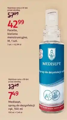 Rossmann Spray do dezynfekcji rąk Medisept oferta