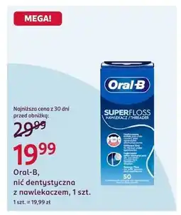 Rossmann Nić dentystyczna z nawlekaczem Oral-B Superfloss oferta