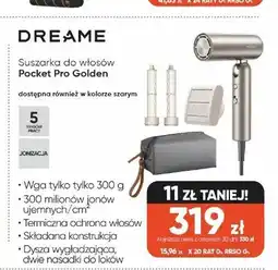 Max Elektro Suszarka do włosów DREAME Pocket Pro Golden oferta