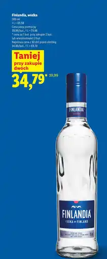 Lidl Finlandia, wódka oferta