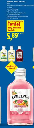 Lidl Lubelska, wódka smakowa oferta
