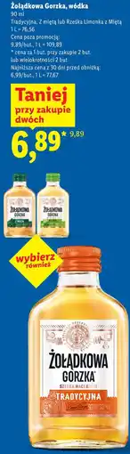 Lidl Żołądkowa Gorzka, wódka oferta
