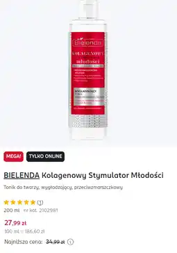 Rossmann BIELENDA Kolagenowy Stymulator Młodości Tonik do twarzy oferta