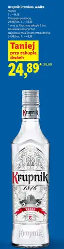 Lidl Krupnik Premium, wódka oferta