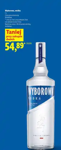 Lidl Wyborowa, wódka oferta