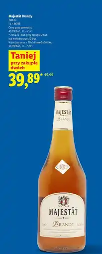 Lidl Majestät Brandy oferta