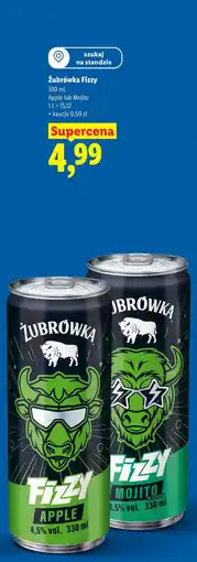 Lidl Żubrówka Fizzy oferta