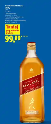 Lidl Johnnie Walker Red Label, whisky oferta