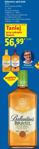 Lidl Ballantine's, spirit drink Brasil, Sunshine lub Wild oferta