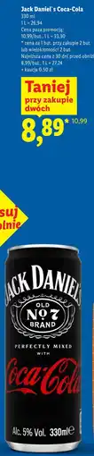 Lidl Jack Daniel's Coca-Cola oferta