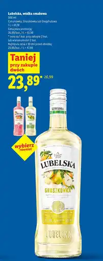 Lidl Lubelska, wódka smakowa oferta
