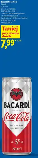 Lidl Bacardi Coca-Cola oferta