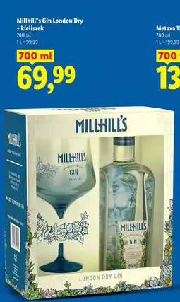 Lidl Millhill's Gin London Dry + kieliszek oferta