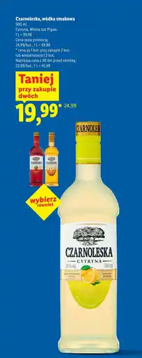 Lidl Czarnoleska, wódka smakowa oferta